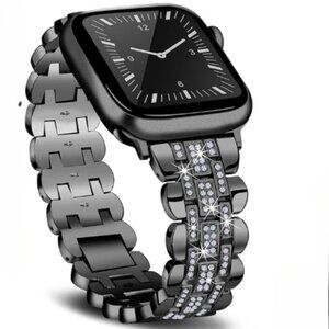 NEW Black Rhinestone Apple Watch band